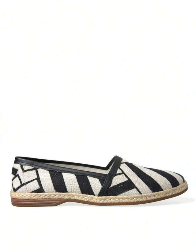 Dolce & Gabbana Chic Striped Canvas Espadrilles - Hilstor