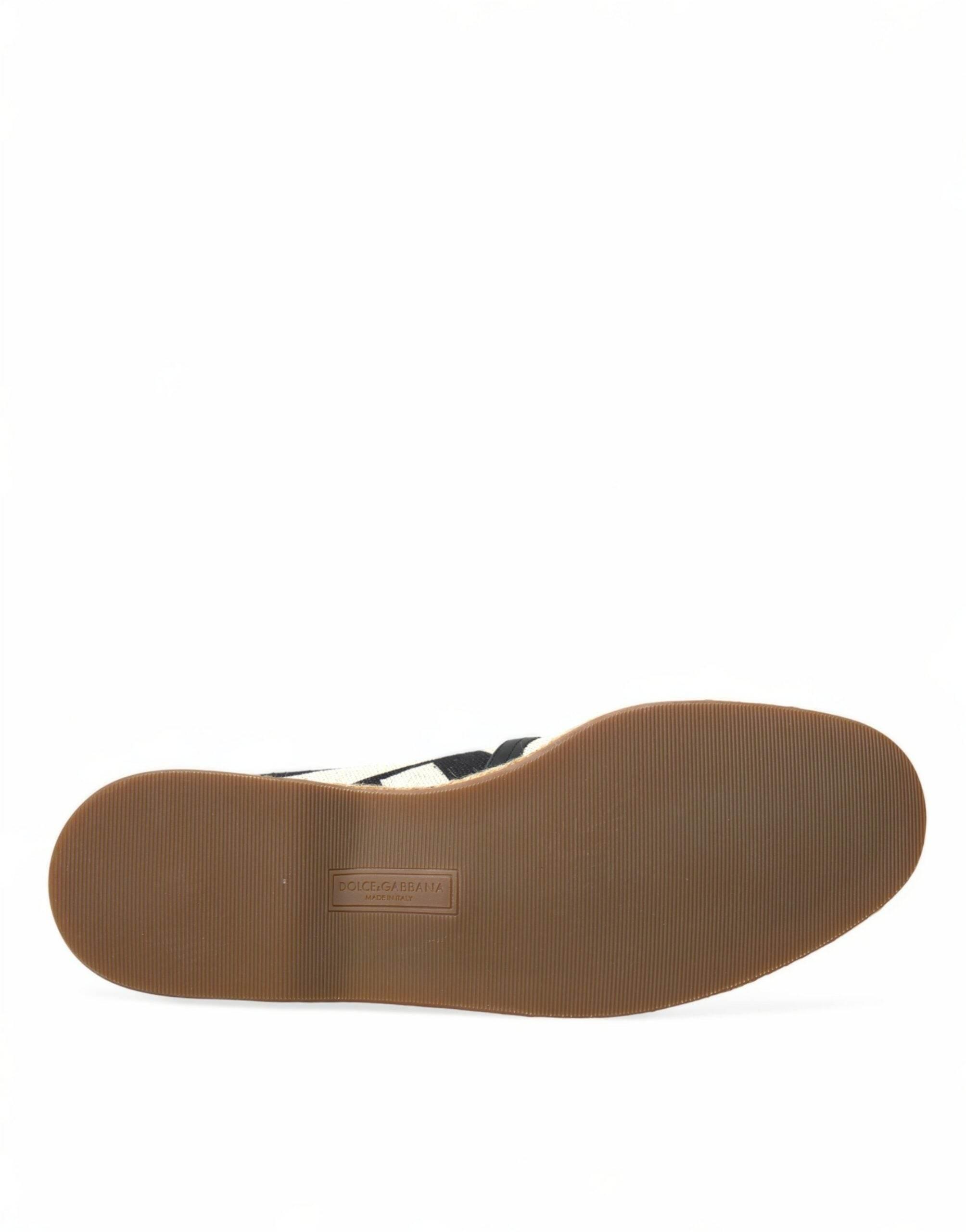 Dolce & Gabbana Chic Striped Canvas Espadrilles - Hilstor