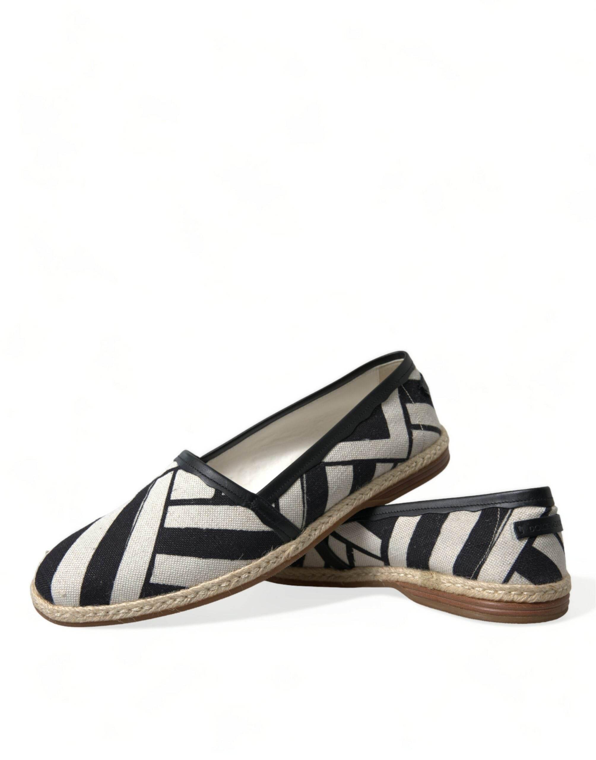 Dolce & Gabbana Chic Striped Canvas Espadrilles - Hilstor