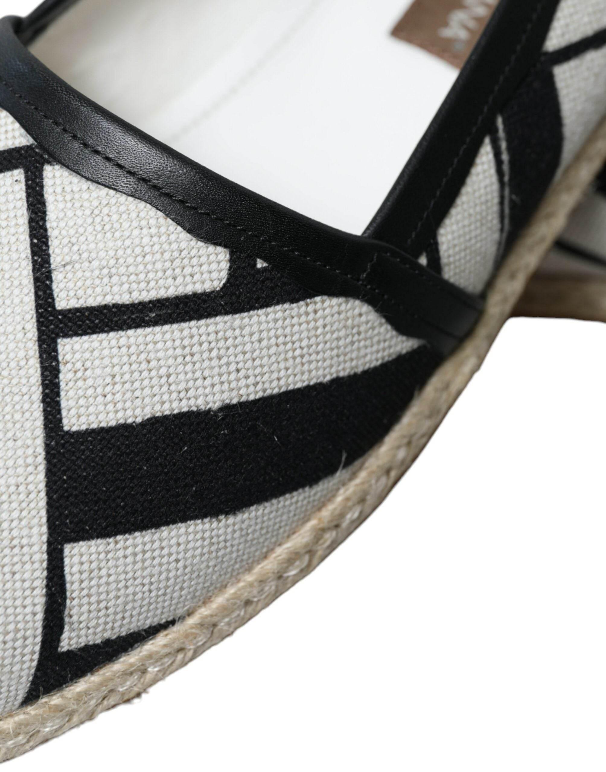 Dolce & Gabbana Chic Striped Canvas Espadrilles - Hilstor