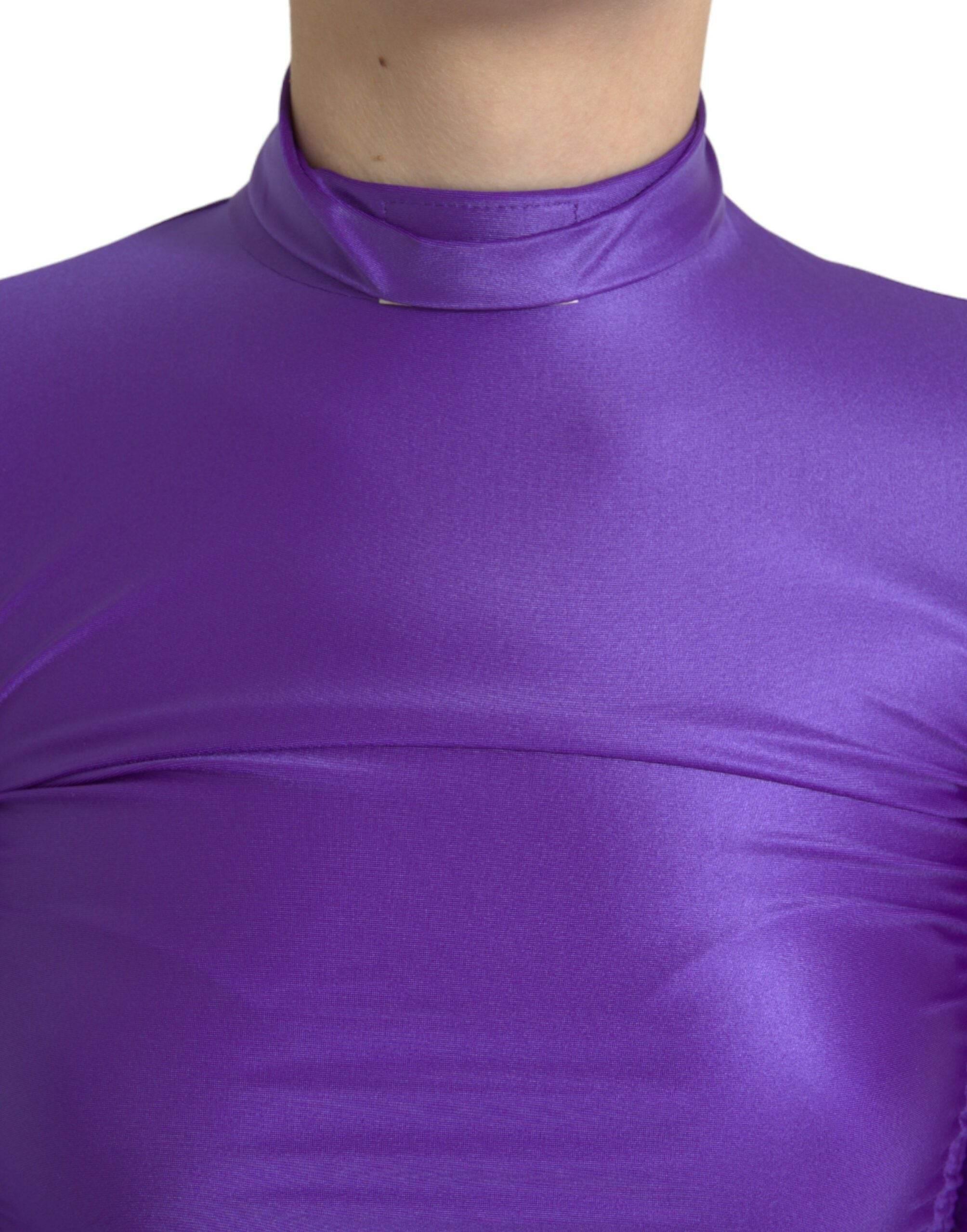 Dolce & Gabbana Elegant Long Sleeve Zip-Back Top - Hilstor