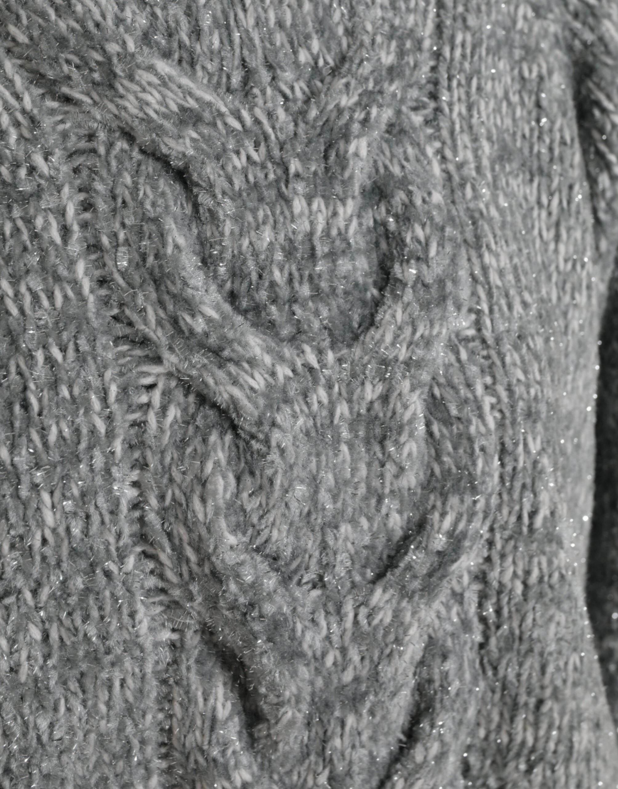 Dolce & Gabbana Gray Cashmere Turtle Neck Pullover Sweater - Hilstor