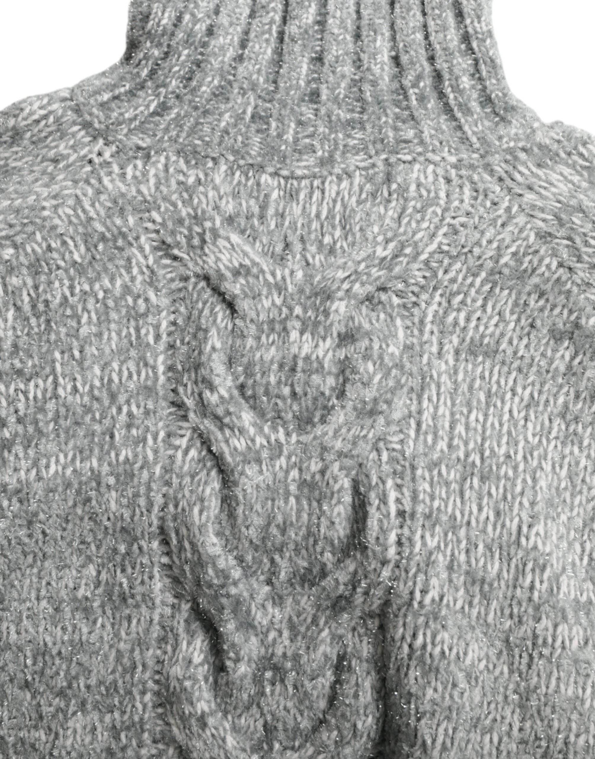 Dolce & Gabbana Gray Cashmere Turtle Neck Pullover Sweater - Hilstor