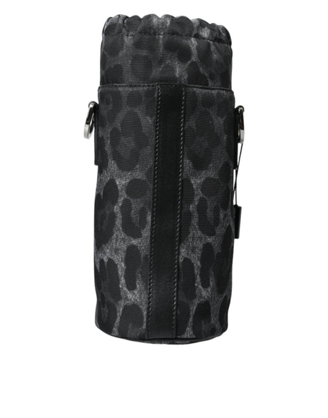 Dolce & Gabbana Chic Leopard Print Round Bottle Cage - Hilstor
