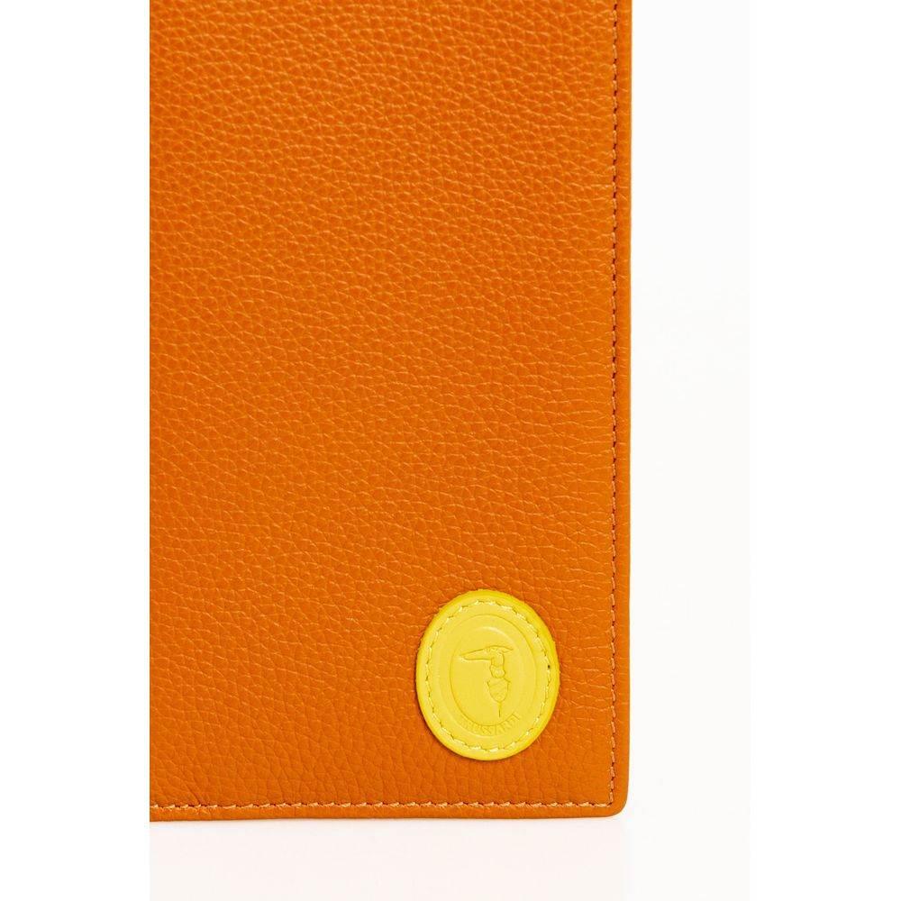 Trussardi Brown Leather Men Wallet - Hilstor