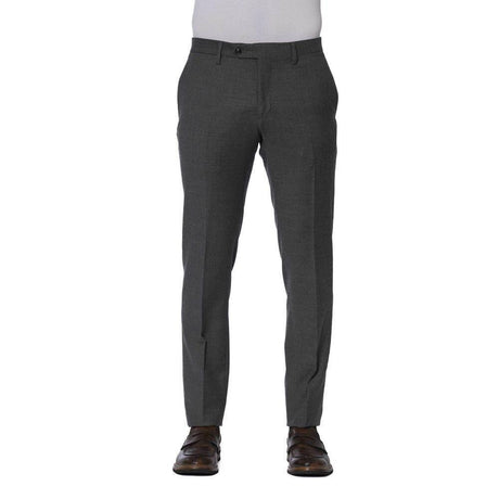Trussardi Gray Wool Men Trouser - Hilstor