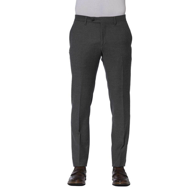 Trussardi Gray Wool Men Trouser - Hilstor