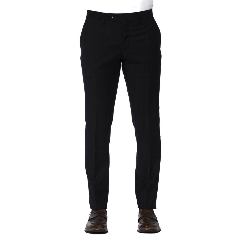 Trussardi Blue Wool Men Trouser - Hilstor