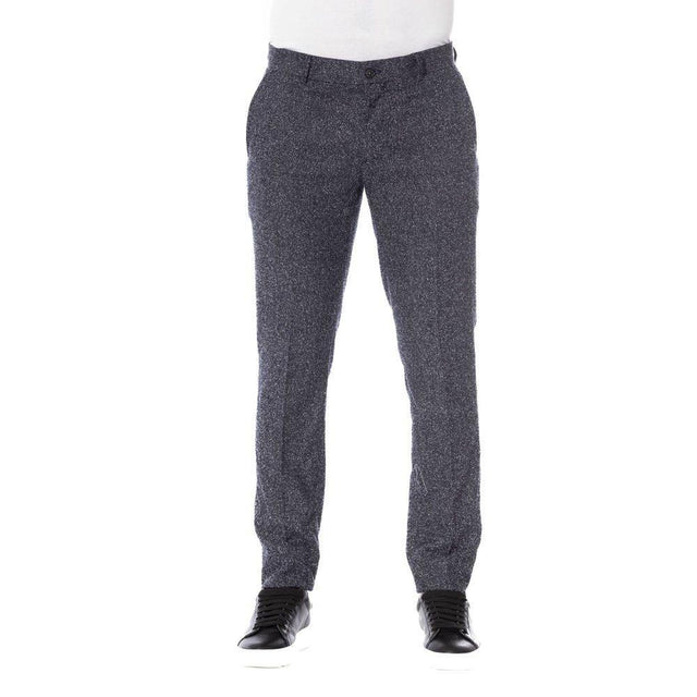 Trussardi Black Cotton Men Pants - Hilstor