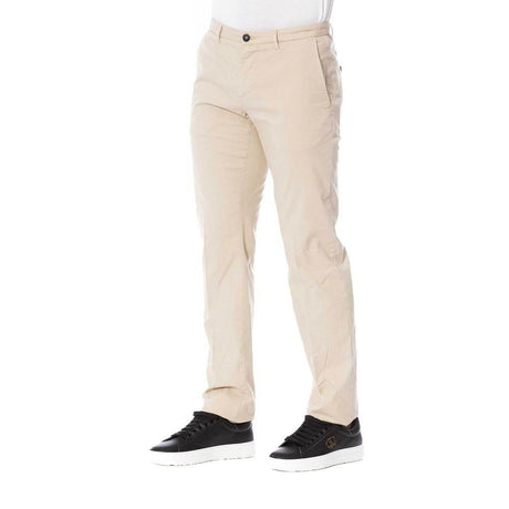 Trussardi Beige Cotton Men Trouser - Hilstor