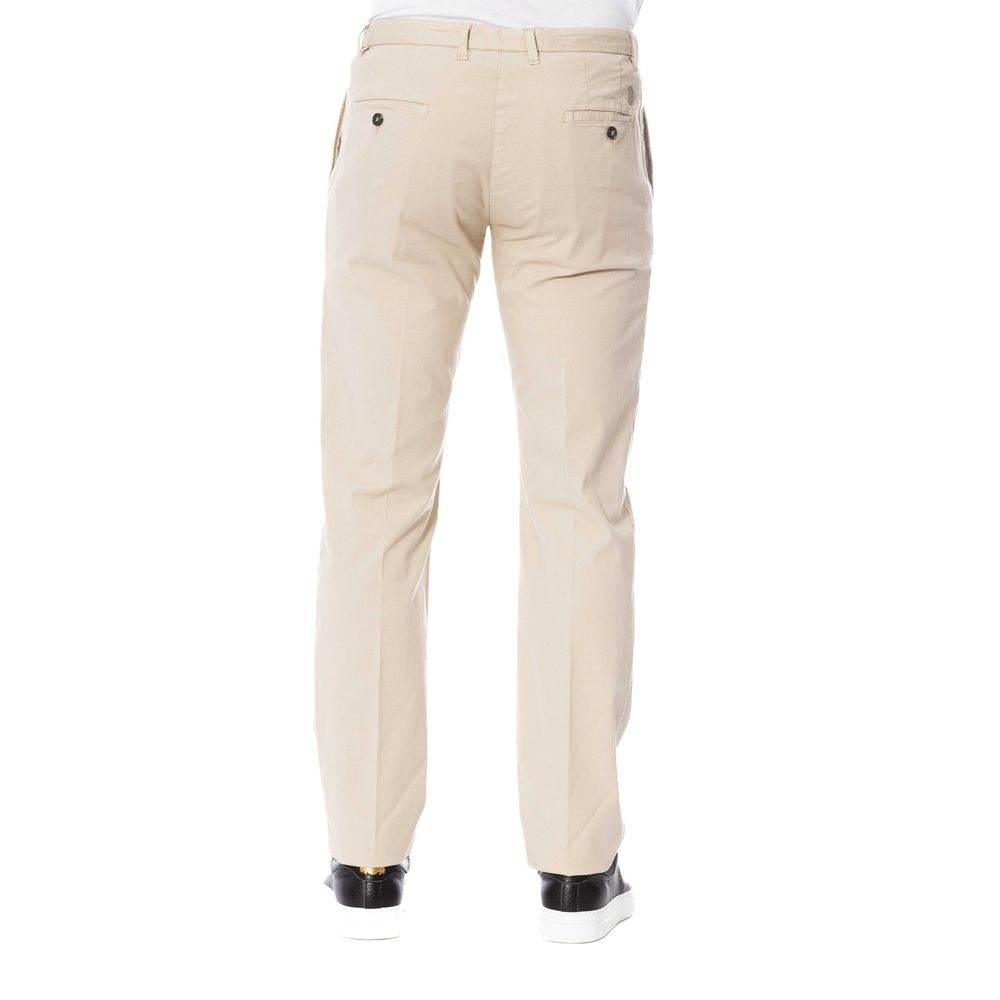 Trussardi Beige Cotton Men Trouser - Hilstor