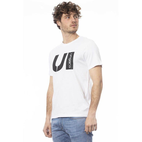Ungaro Sport White Cotton Men T-Shirt - Hilstor