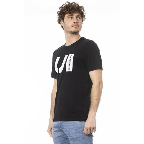 Ungaro Sport Black Cotton Men T-Shirt - Hilstor
