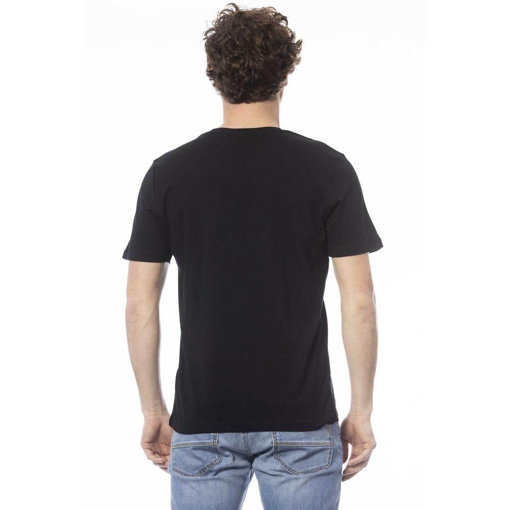 Ungaro Sport Black Cotton Men T-Shirt - Hilstor