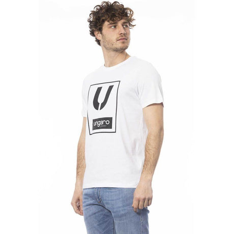 Ungaro Sport White Cotton Men T-Shirt - Hilstor