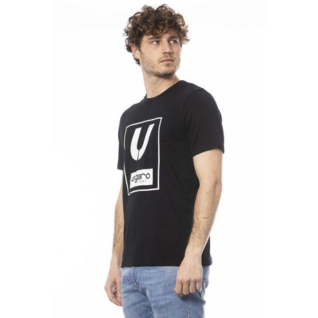 Ungaro Sport Black Cotton Men T-Shirt - Hilstor