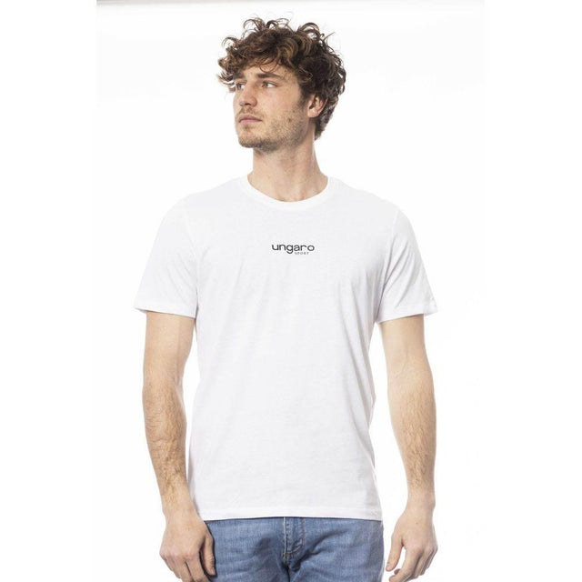 Ungaro Sport White Cotton Men T-Shirt - Hilstor