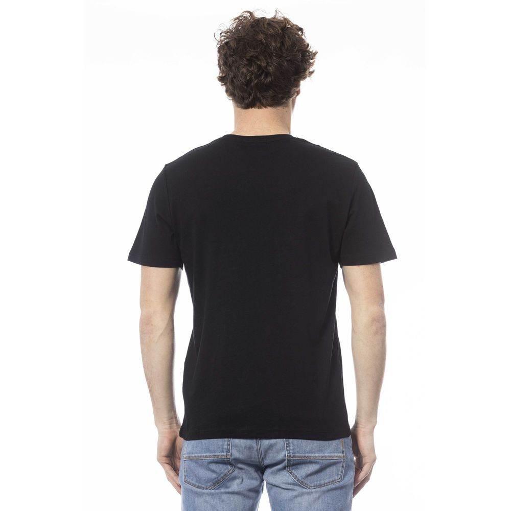 Ungaro Sport Black Cotton Men T-Shirt - Hilstor
