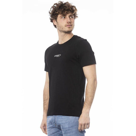 Ungaro Sport Black Cotton Men T-Shirt - Hilstor
