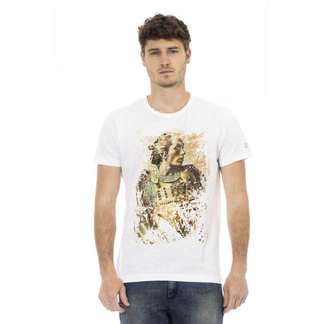 Trussardi Action White Cotton Men T-Shirt - Hilstor