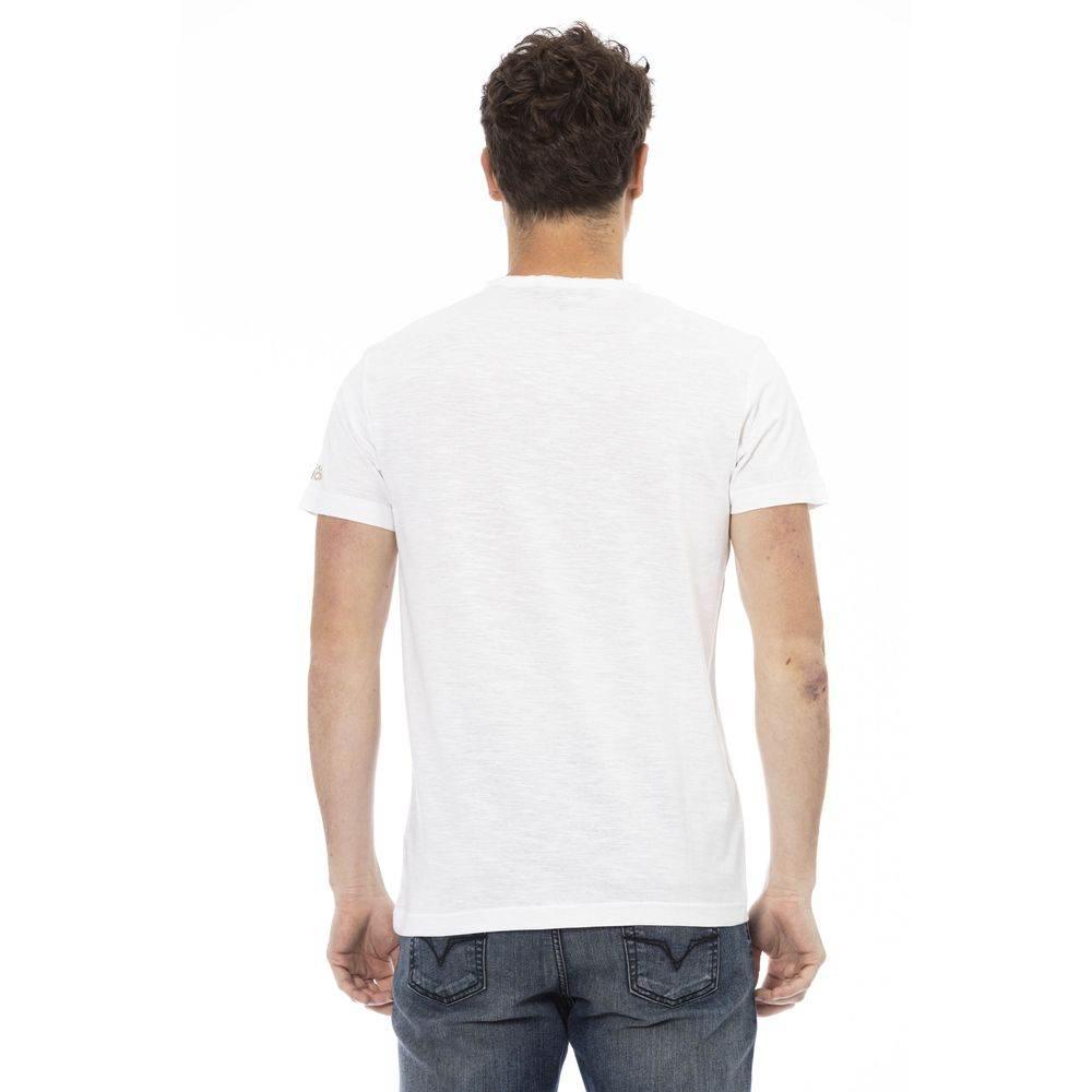 Trussardi Action White Cotton Men T-Shirt - Hilstor
