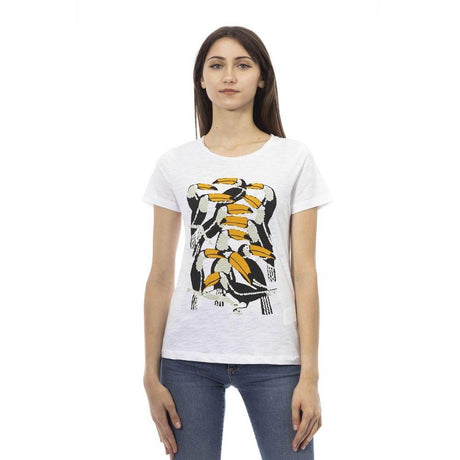 Trussardi Action White Cotton Women T-Shirt - Hilstor