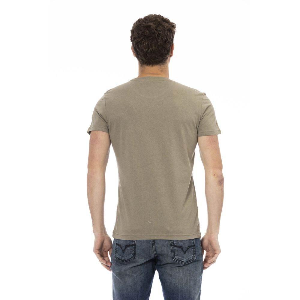 Trussardi Action Green Cotton Men T-Shirt - Hilstor