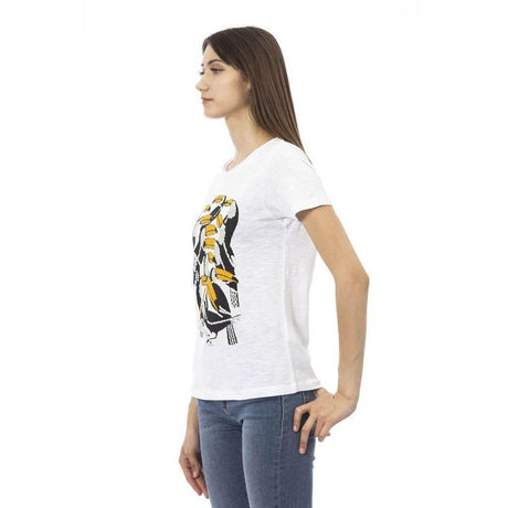 Trussardi Action White Cotton Women T-Shirt - Hilstor