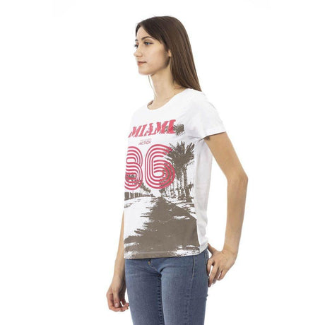 Trussardi Action White Cotton Women T-Shirt - Hilstor