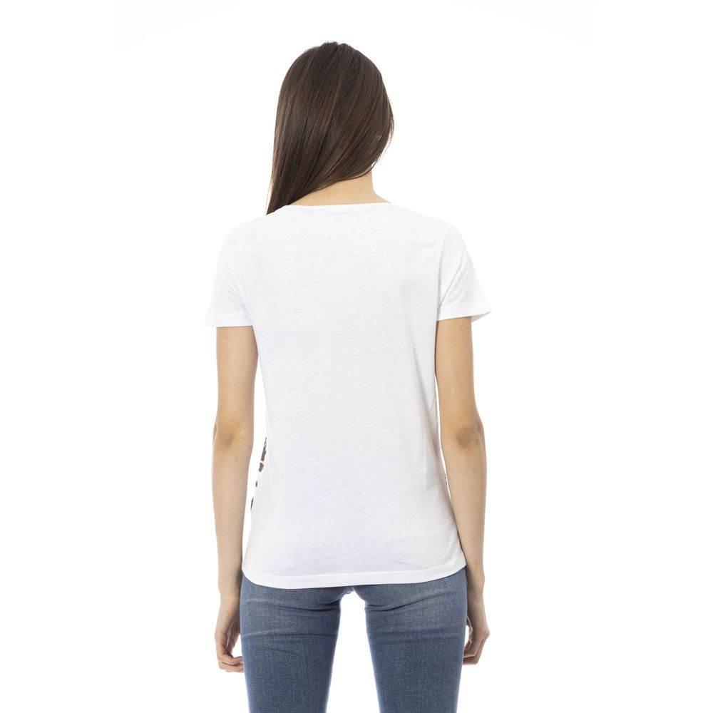 Trussardi Action White Cotton Women T-Shirt - Hilstor