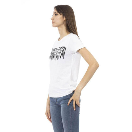 Trussardi Action White Cotton Women T-Shirt - Hilstor