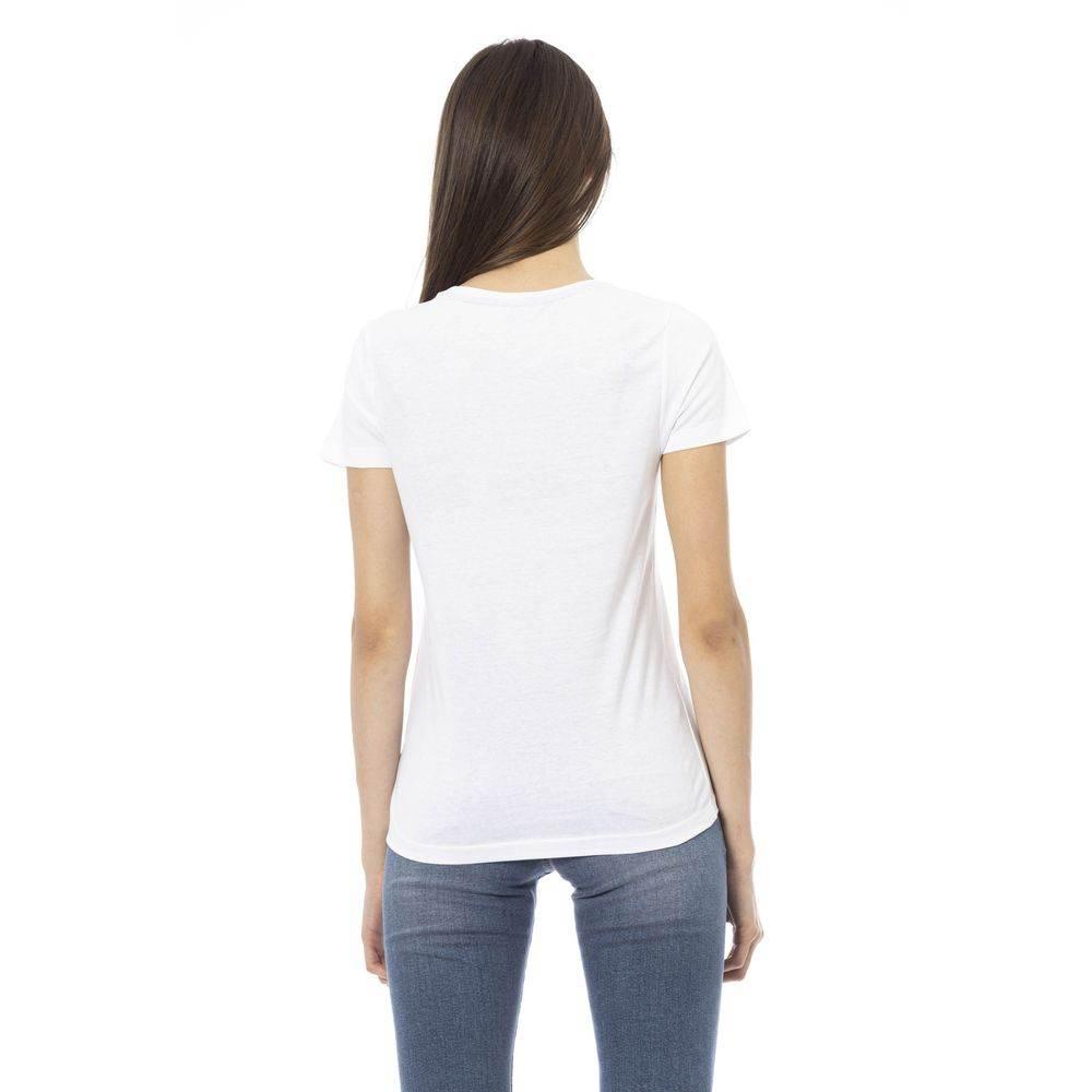 Trussardi Action White Cotton Women T-Shirt - Hilstor