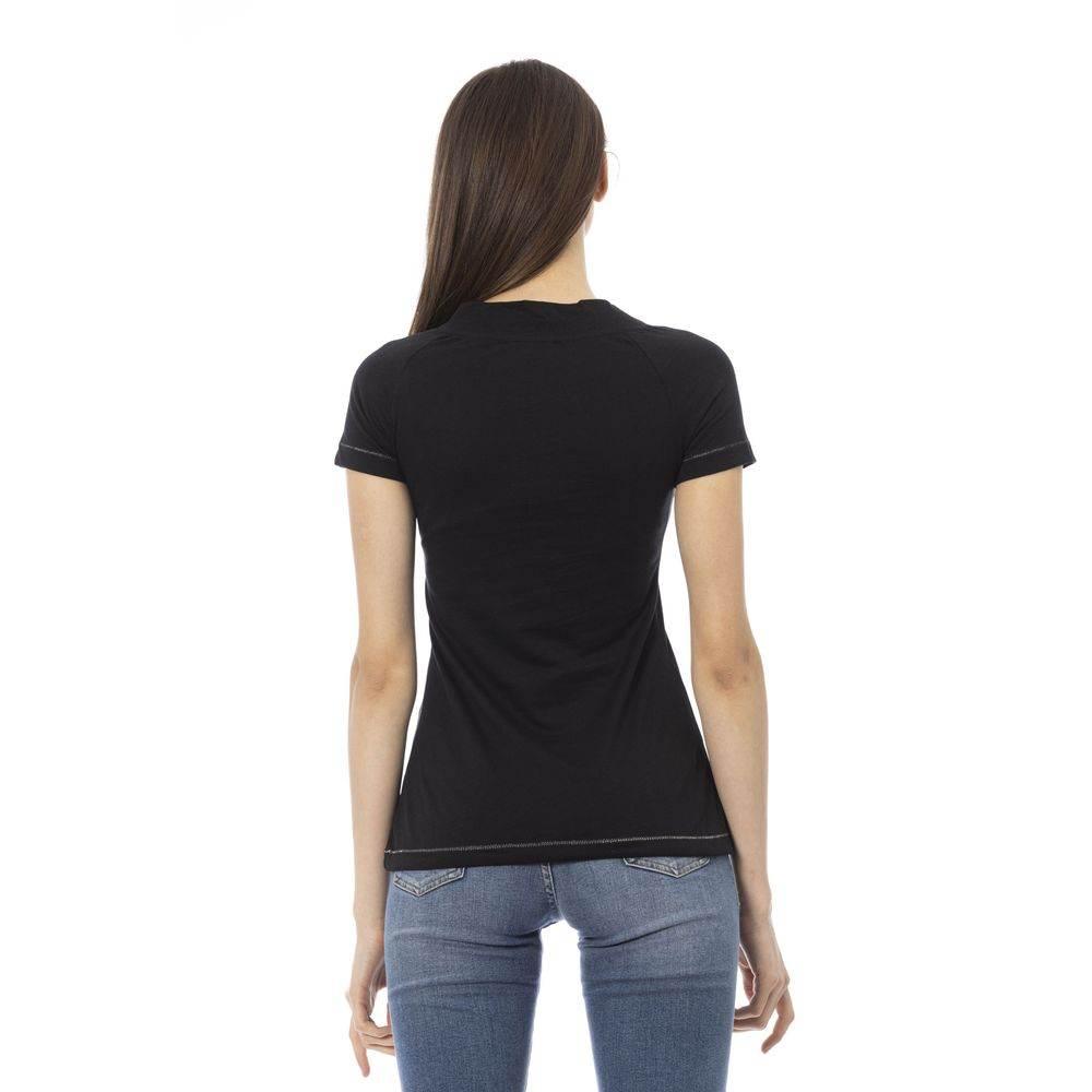 Trussardi Action Black Cotton Women T-Shirt - Hilstor