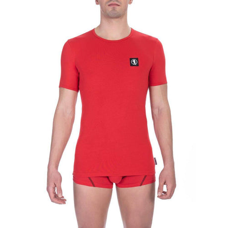 Bikkembergs Red Cotton Men T-Shirt - Hilstor