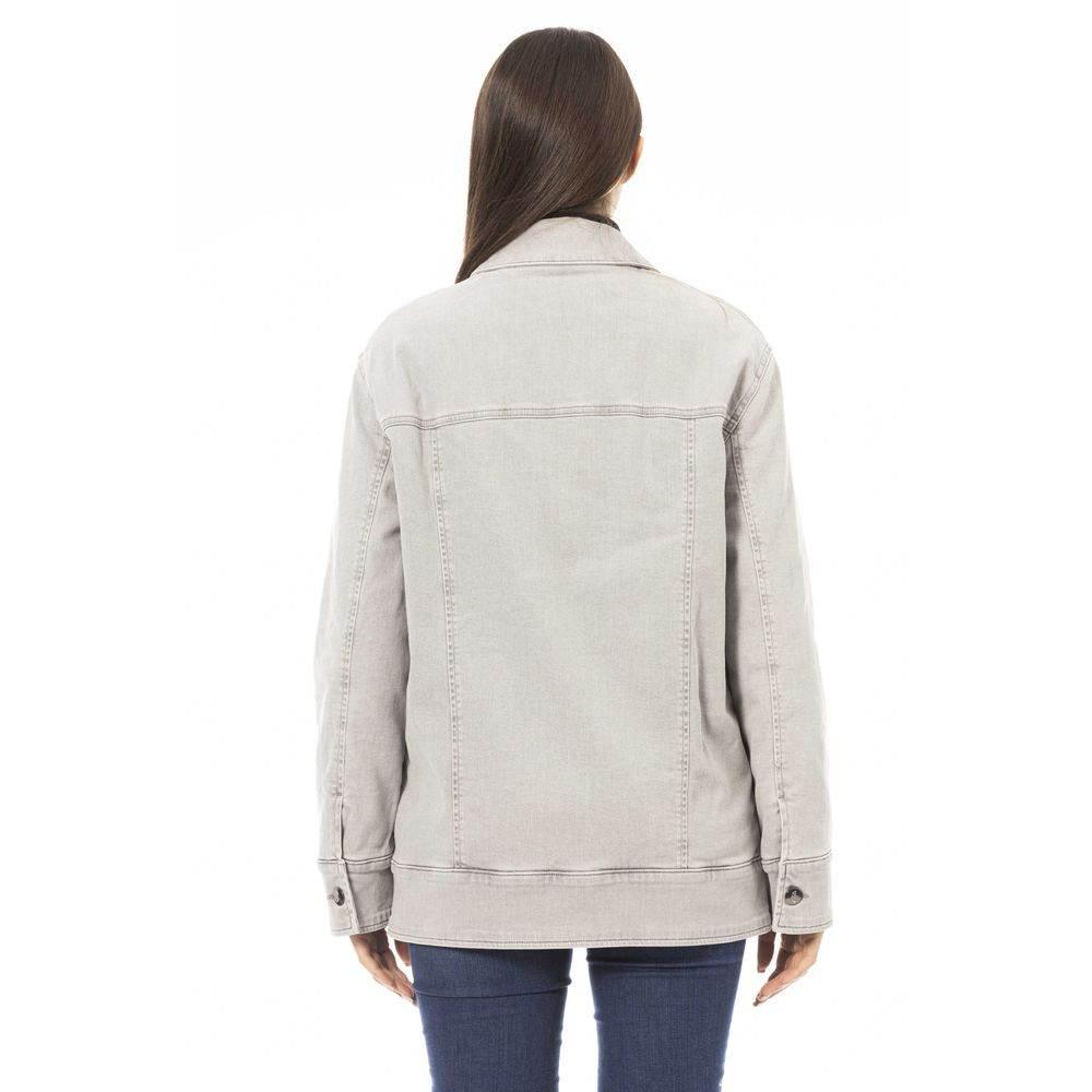 Jacob Cohen Gray Cotton Women Jacket - Hilstor