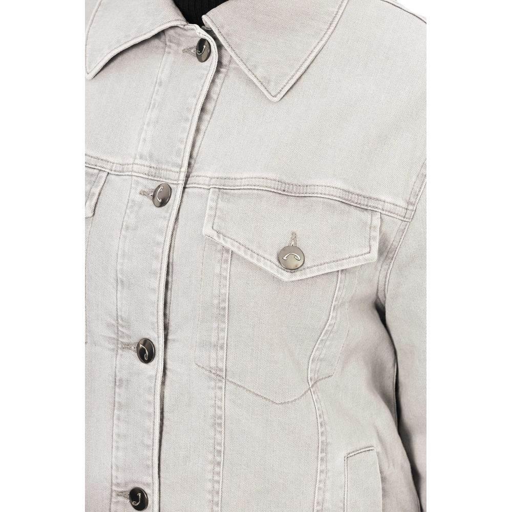 Jacob Cohen Gray Cotton Women Jacket - Hilstor