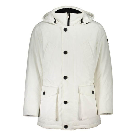 Hugo Boss White Polyamide Men Jacket - Hilstor