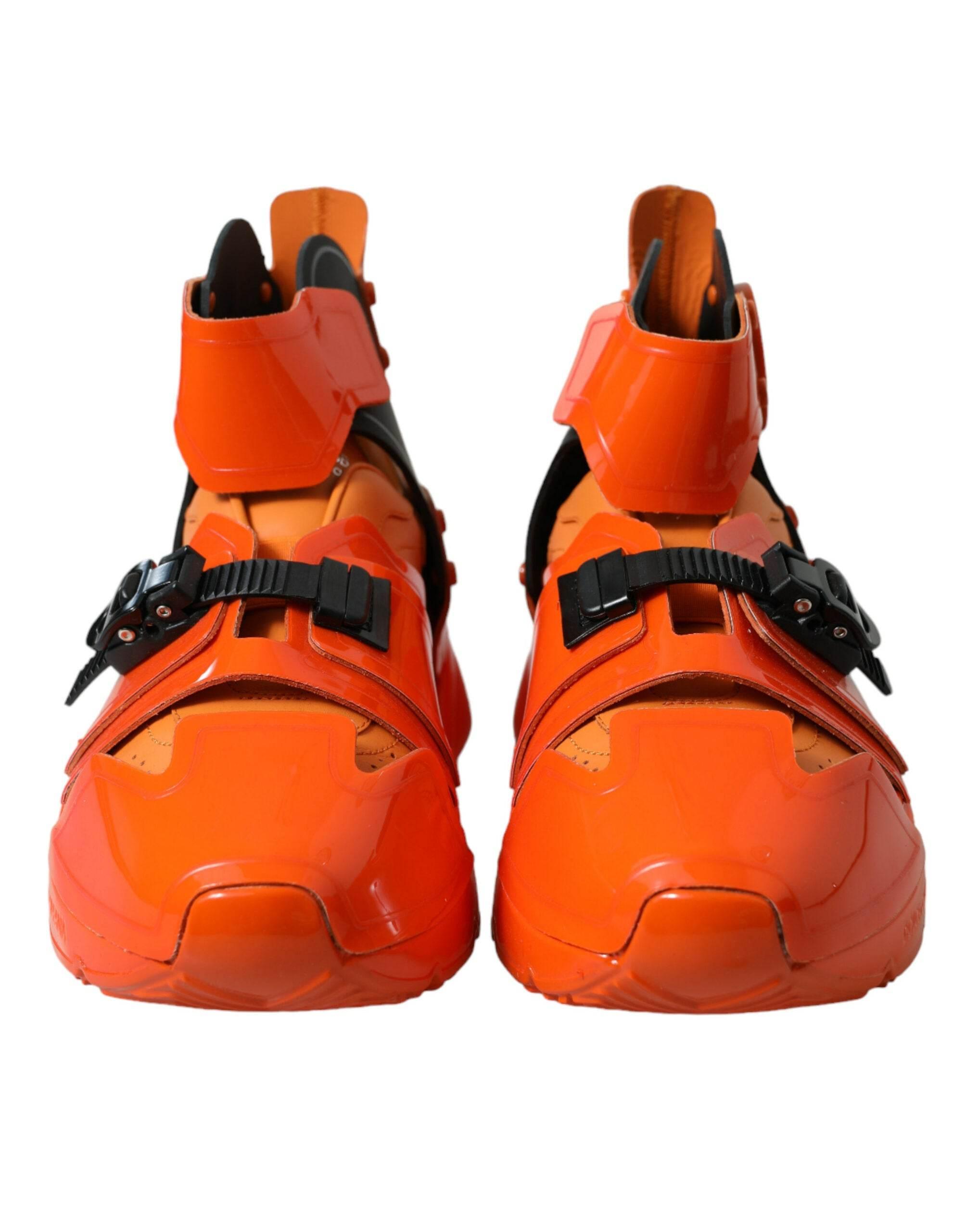 Dolce & Gabbana Orange Breezy High-Top Sneakers Charm - Hilstor
