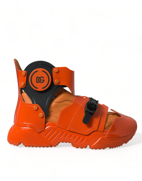 Dolce & Gabbana Orange Breezy High-Top Sneakers Charm - Hilstor