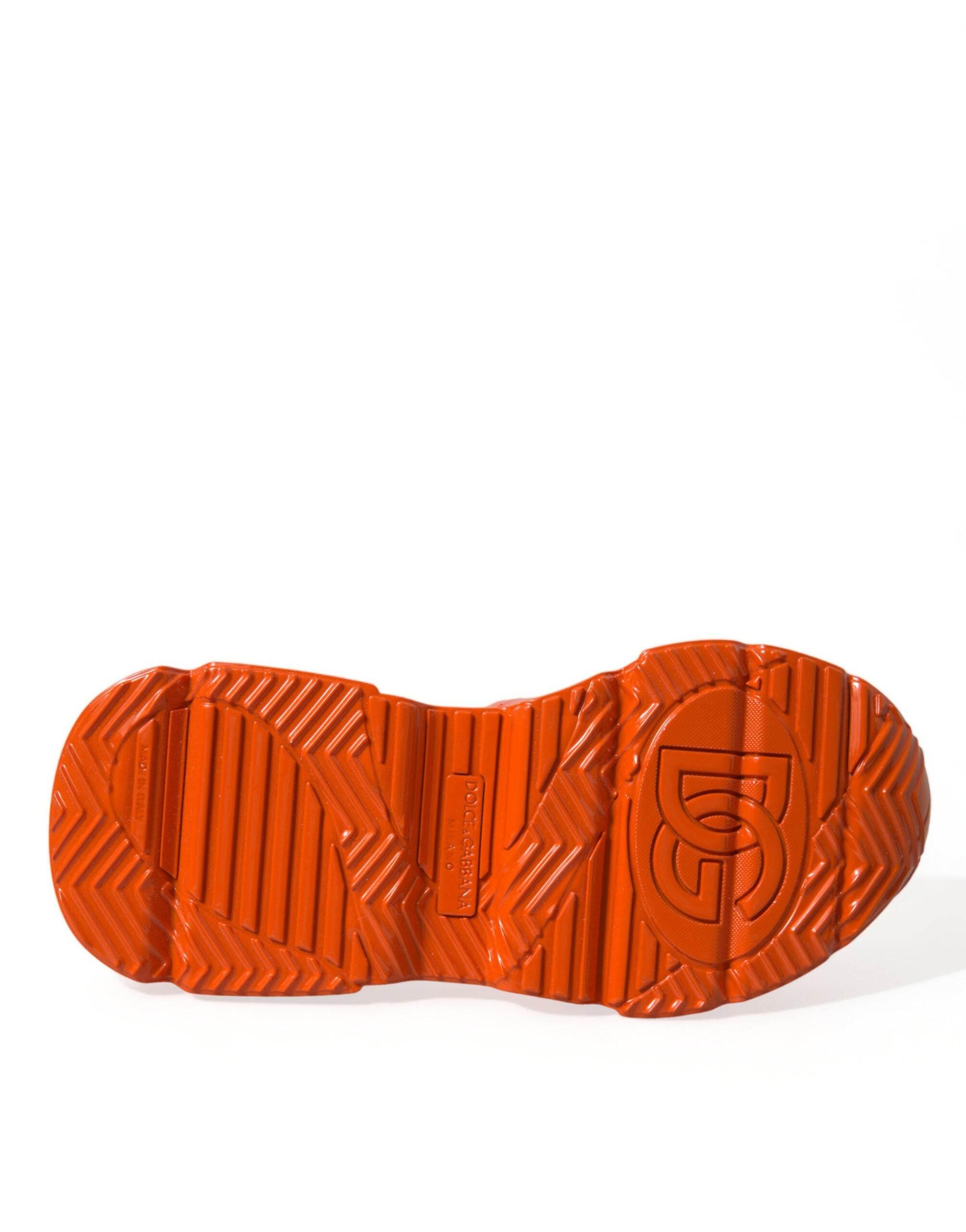 Dolce & Gabbana Orange Breezy High-Top Sneakers Charm - Hilstor