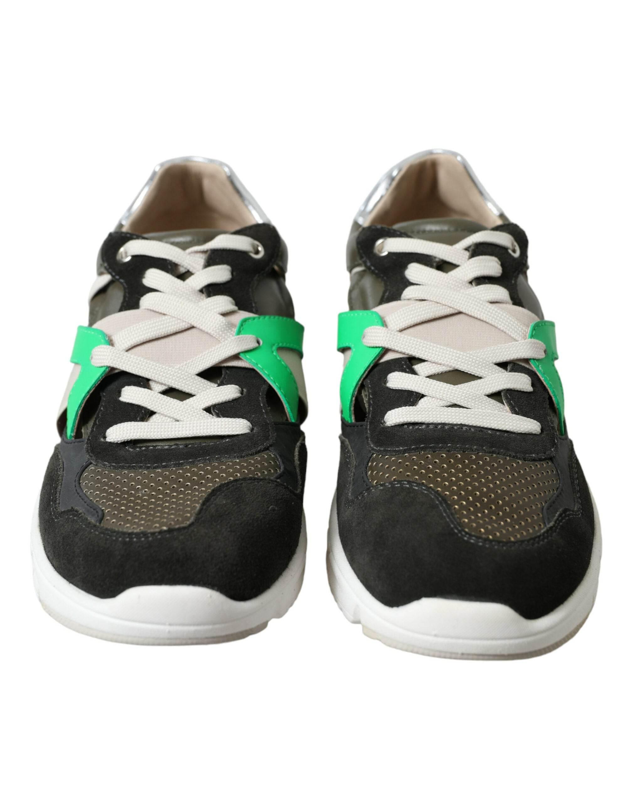 Dolce & Gabbana Exquisite Multicolor Low-Top Designer Sneakers - Hilstor