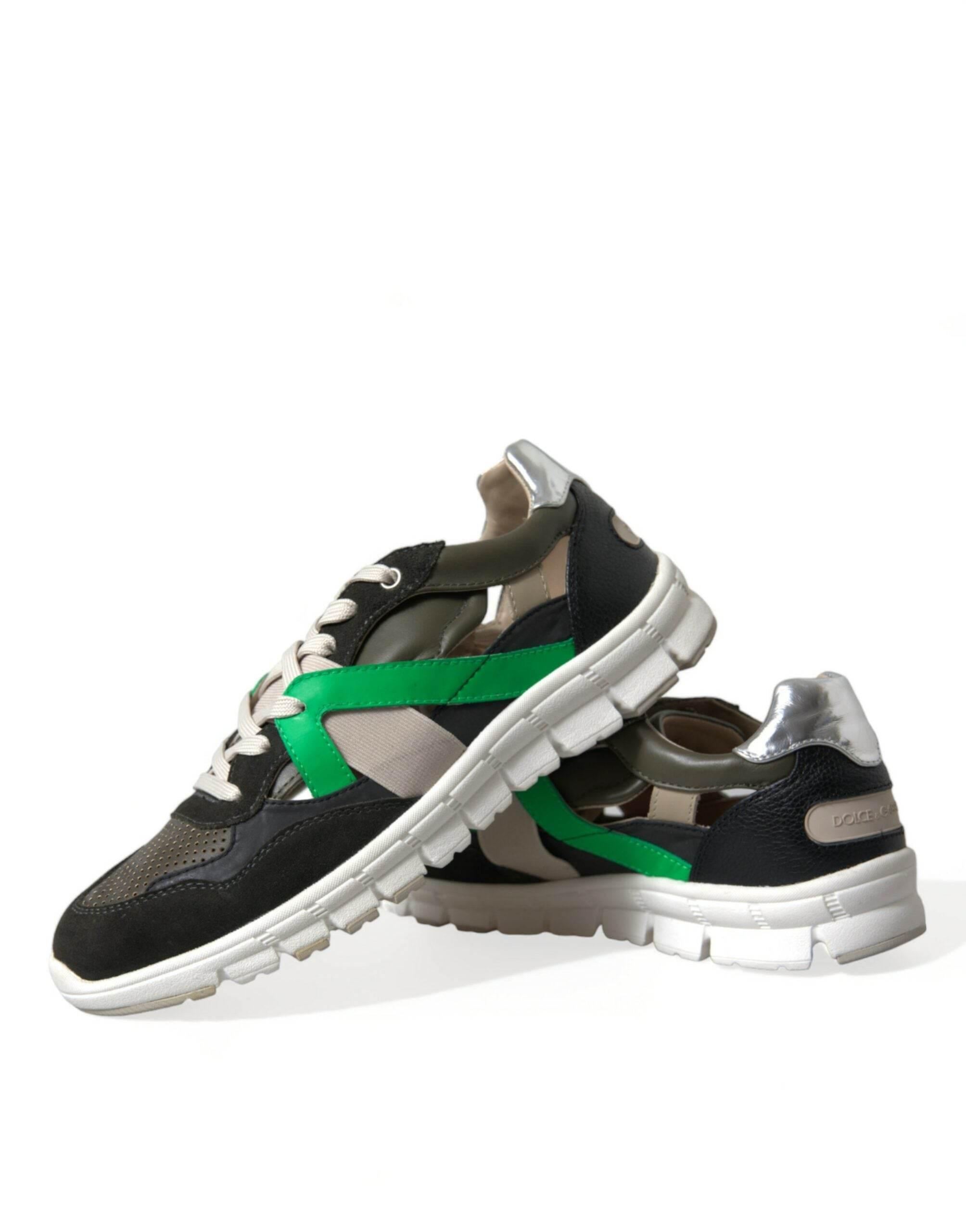 Dolce & Gabbana Exquisite Multicolor Low-Top Designer Sneakers - Hilstor