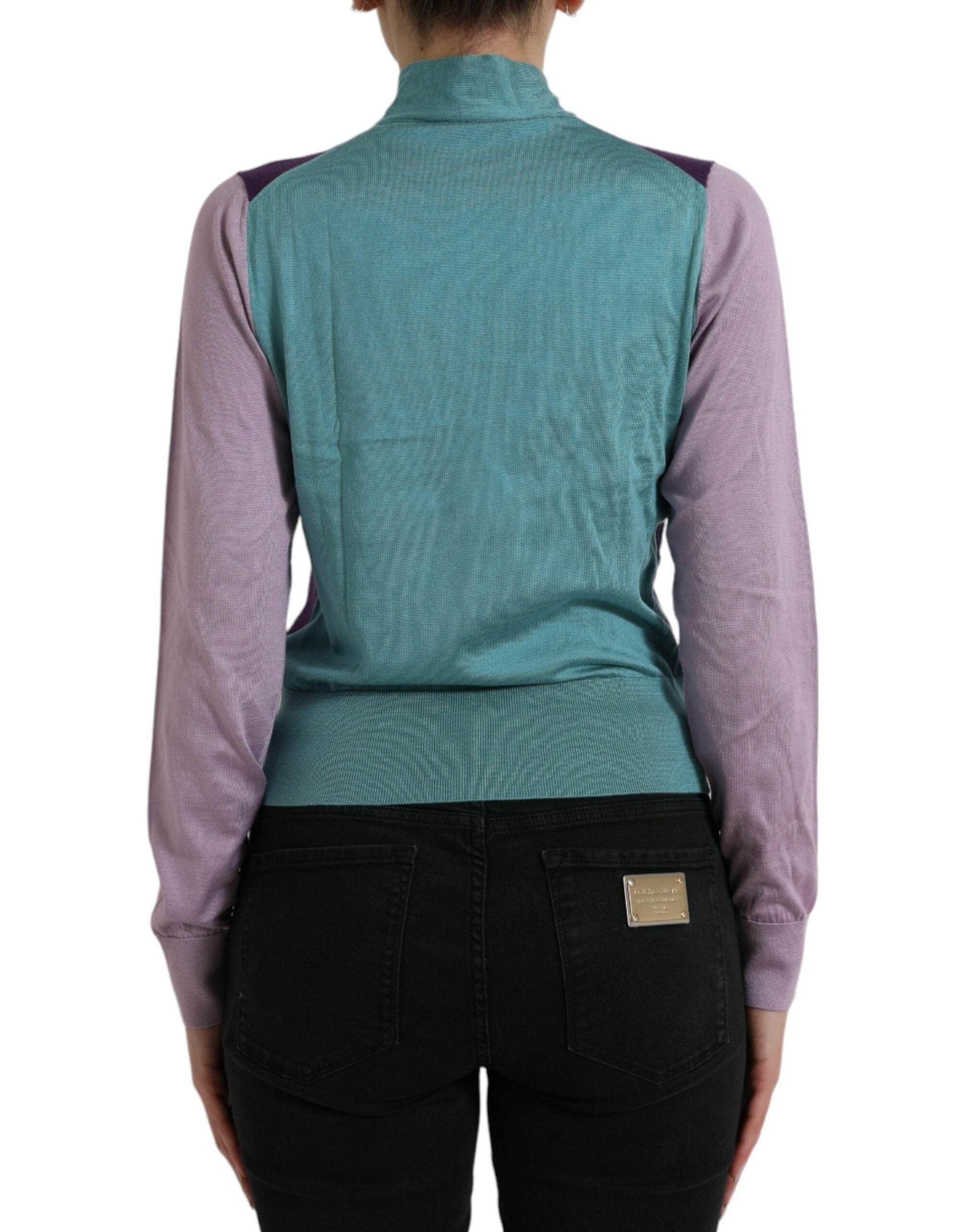 Dolce & Gabbana Multicolor Bow Fastening Pullover Sweater - Hilstor