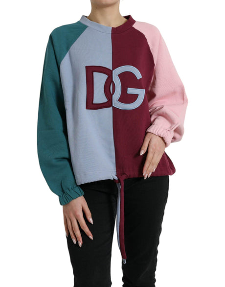 Dolce & Gabbana Multicolor Cotton Crew Neck Sweater - Hilstor