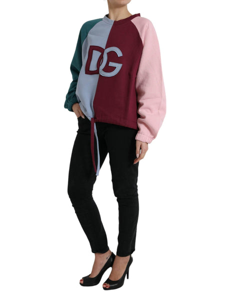 Dolce & Gabbana Multicolor Cotton Crew Neck Sweater - Hilstor