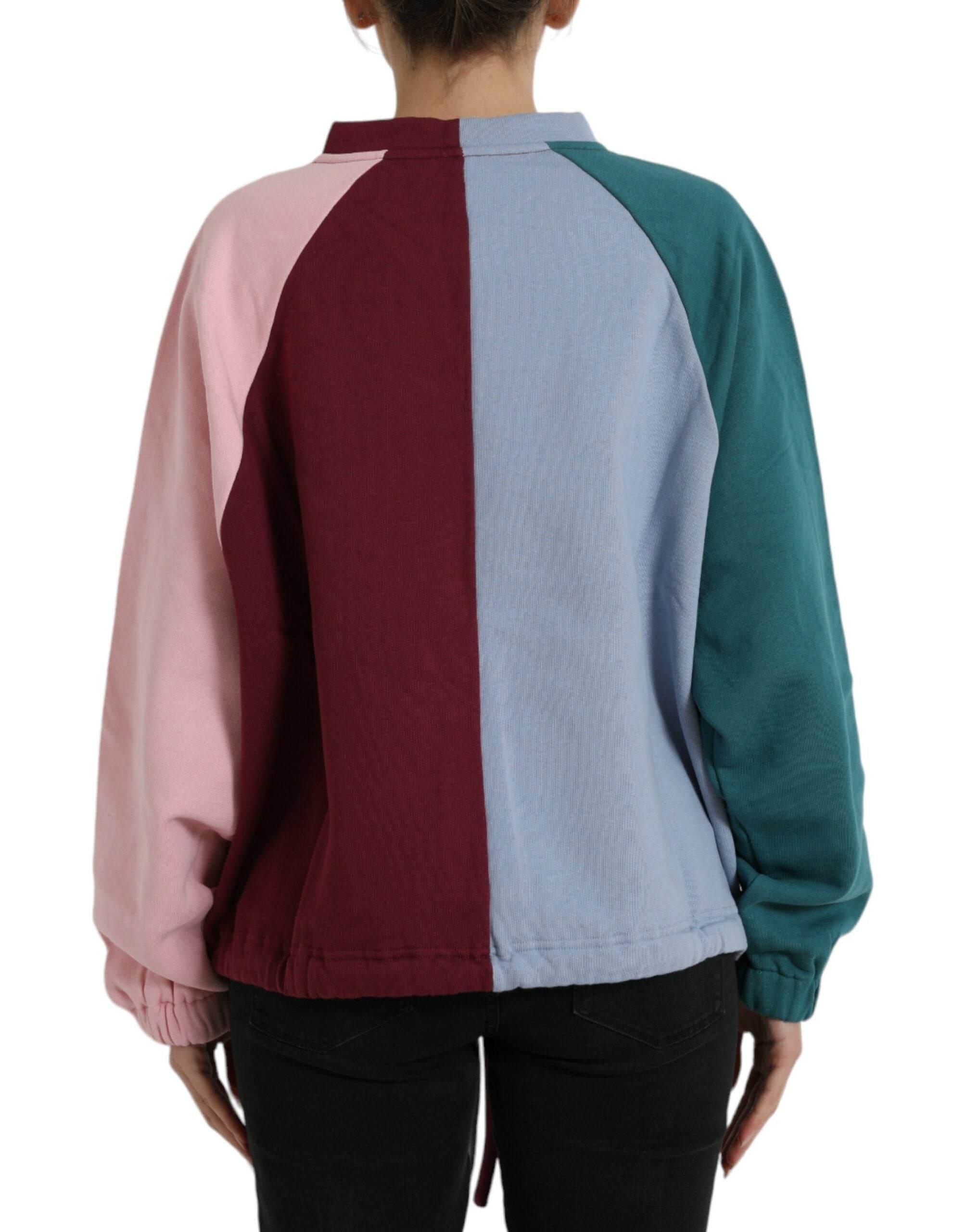 Dolce & Gabbana Multicolor Cotton Crew Neck Sweater - Hilstor