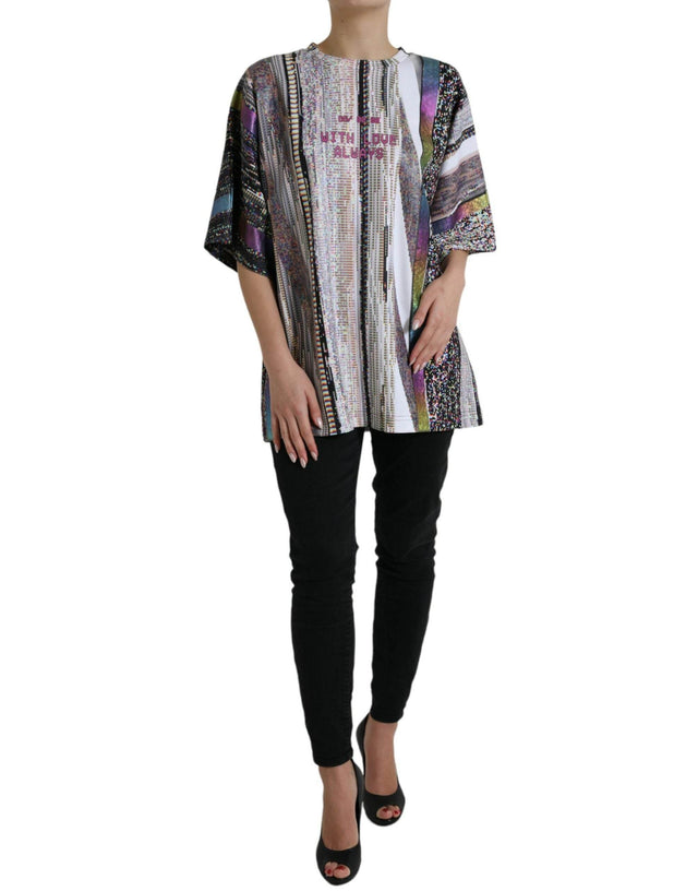Dolce & Gabbana Chic Multicolor Round Neck Tee - Hilstor