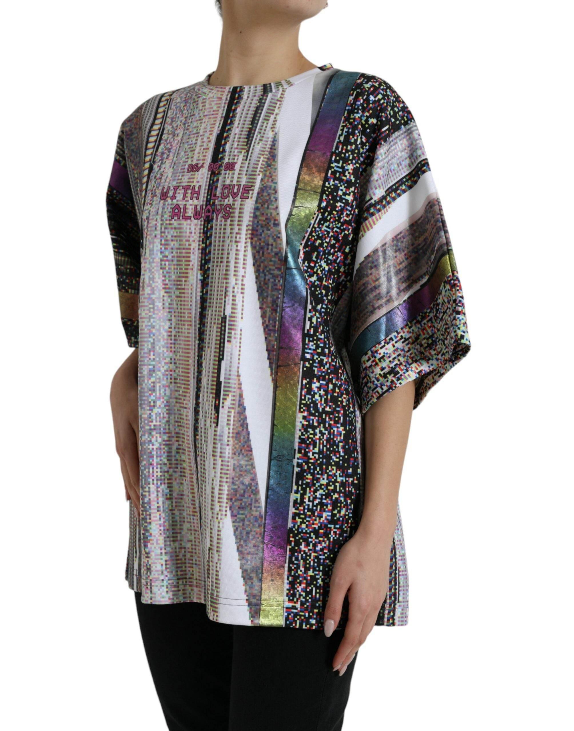 Dolce & Gabbana Chic Multicolor Round Neck Tee - Hilstor