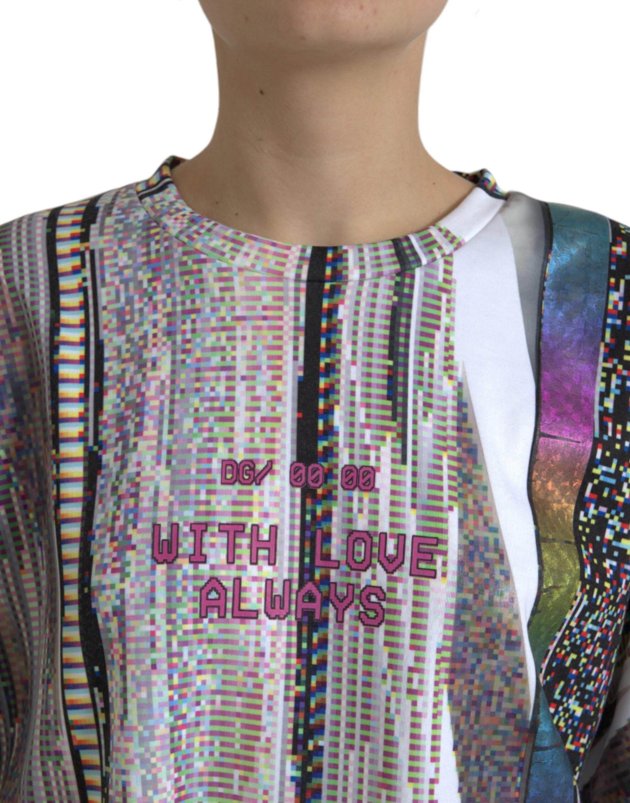 Dolce & Gabbana Chic Multicolor Round Neck Tee - Hilstor