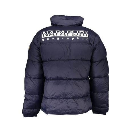 Napapijri Eco-Conscious Blue Jacket with Sleek Design - Hilstor